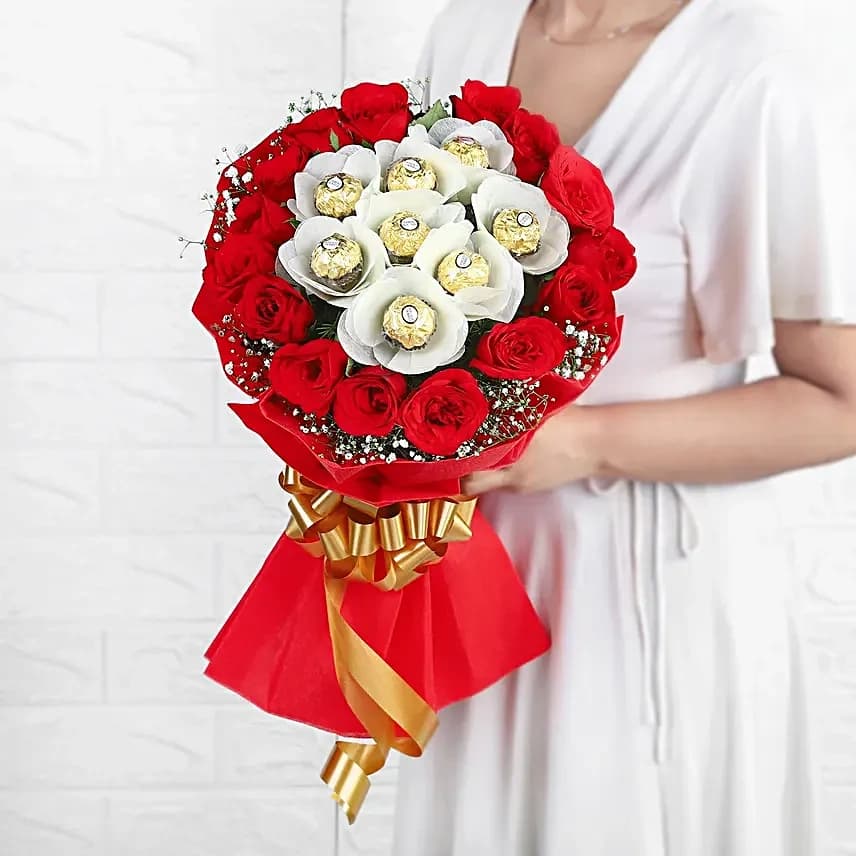 Scarlet Red Roses Romance Combo — view 5 of 5