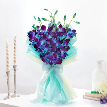 Blue Blooms And Sweet Delice  Delight Combo — view 2 of 3