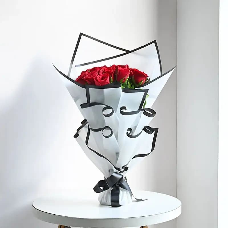Red Roses Flowers  with Cake Combo — view 2 of 3