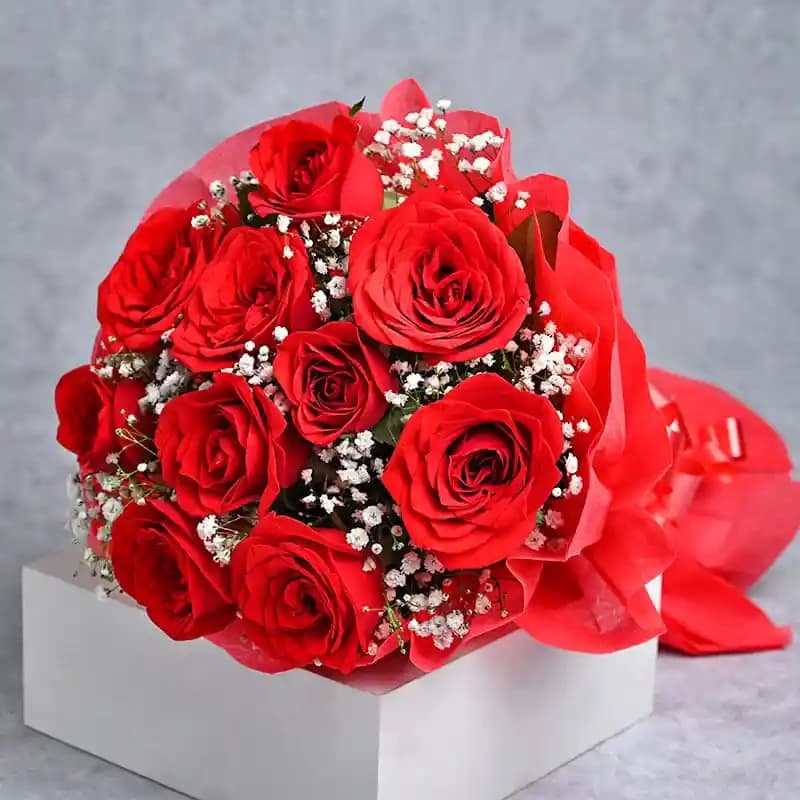 Roses Flowers  with Truffle Cake Combo — view 2 of 2