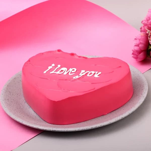 Vibrant Roses with Hearty Vanilla Cake Combo — view 2 of 3