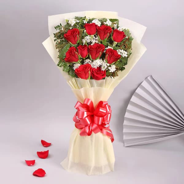 Vibrant Roses with Hearty Vanilla Cake Combo — view 3 of 3