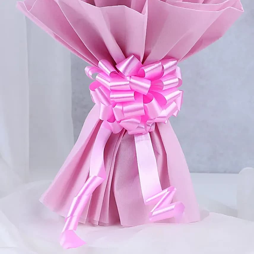 Pink Roses 10 with Delice  Cake — view 3 of 3