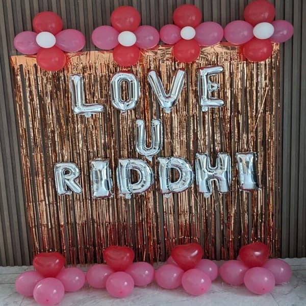 Romantic Proposal Balloon Decoration for her Set — view 1 of 3