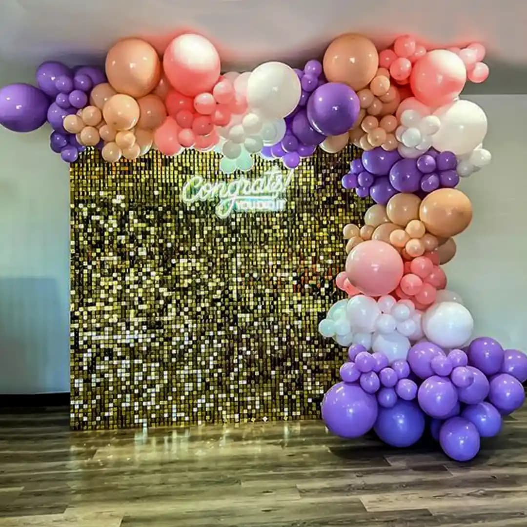 Pastel Balloons Sequin Decoration Set — view 1 of 1