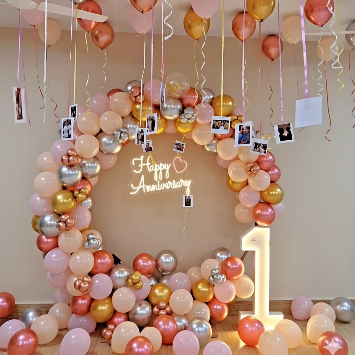 1st Anniversary Decoration Backdrop Set — view 2 of 2