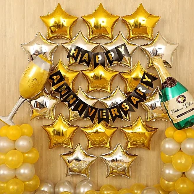 Gold Silver Anniversary Décor Set — view 2 of 7