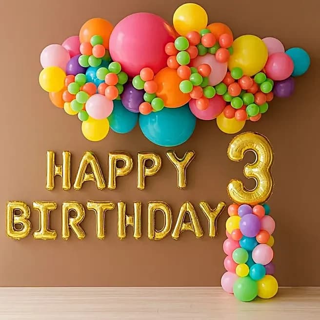 Colourful Kids Birthday Celebration Balloon Decor Set — view 2 of 5