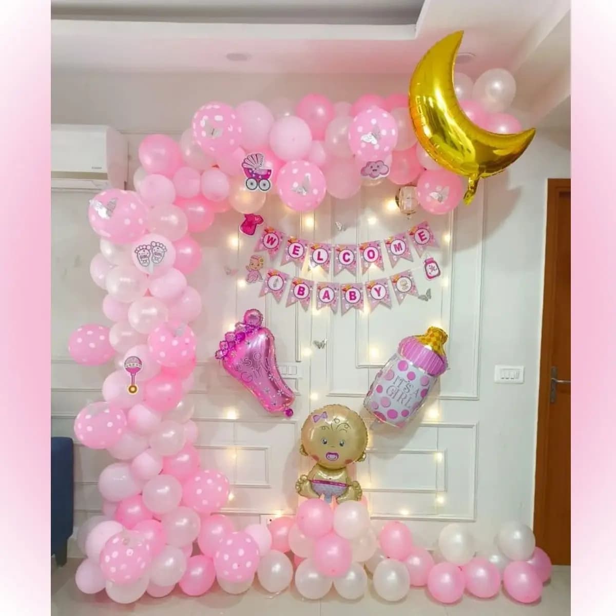 Pink Theme Decor for Baby Girl Welcome Set — view 1 of 2