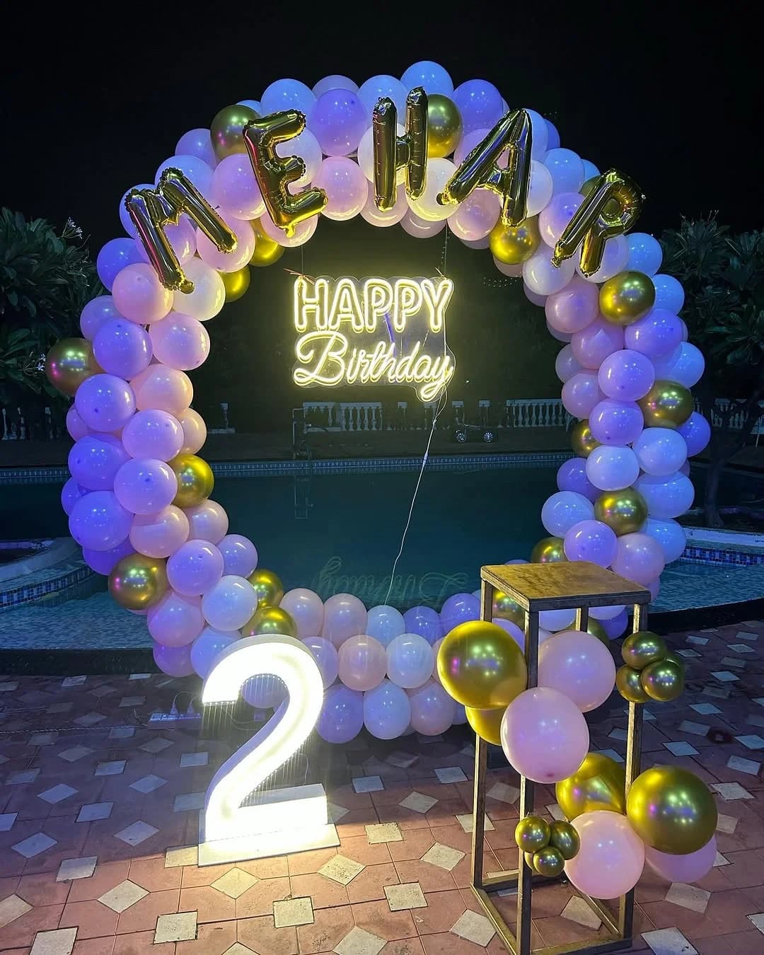 Elegant Birthday Balloon Decor — view 1 of 1