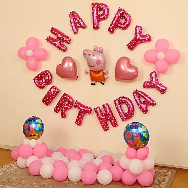 Peppa Pig Themed Birthday Balloon Decor Set — view 3 of 6