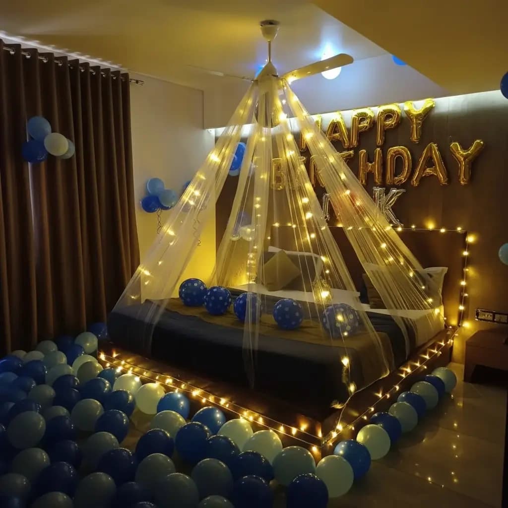 Intimate Birthday Bedroom Decor — view 2 of 3