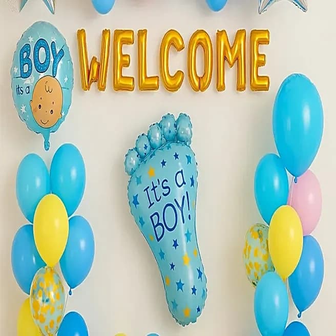 Colourful Welcome Baby Balloon Decor Set — view 4 of 5