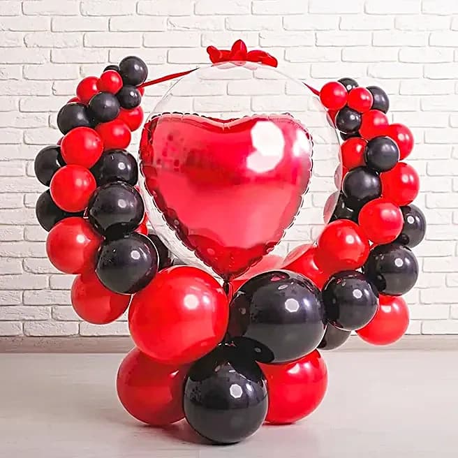 Crimson Love Escape Balloon Arrangement Set — view 1 of 4