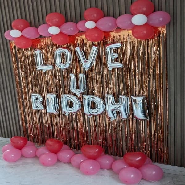 Romantic Proposal Balloon Decoration for her Set — view 3 of 3