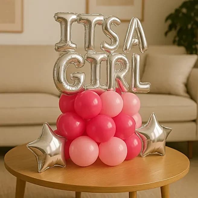 It’s a Girl Celebration Balloon Bouquet Set — view 2 of 3