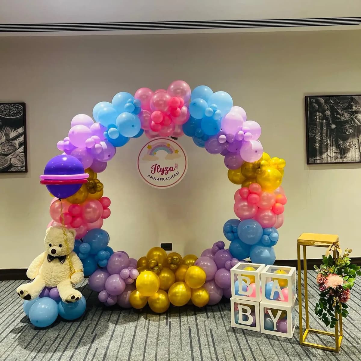 Color Of Joy Balloon Ring Setup Decor — view 1 of 1