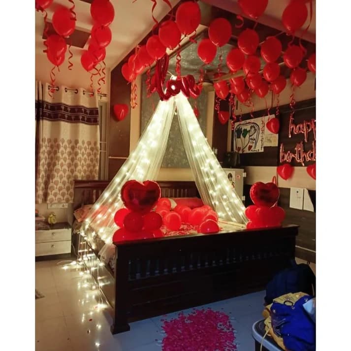 Romantic Birthday Balloon Decor — view 2 of 2
