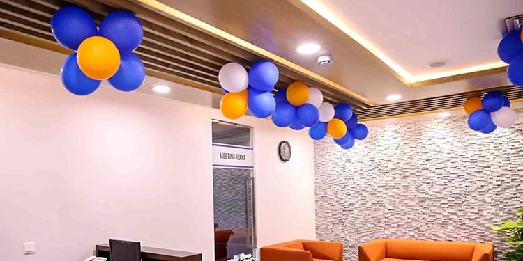 Orange-Blue-White Themed Decoration Set — view 4 of 4