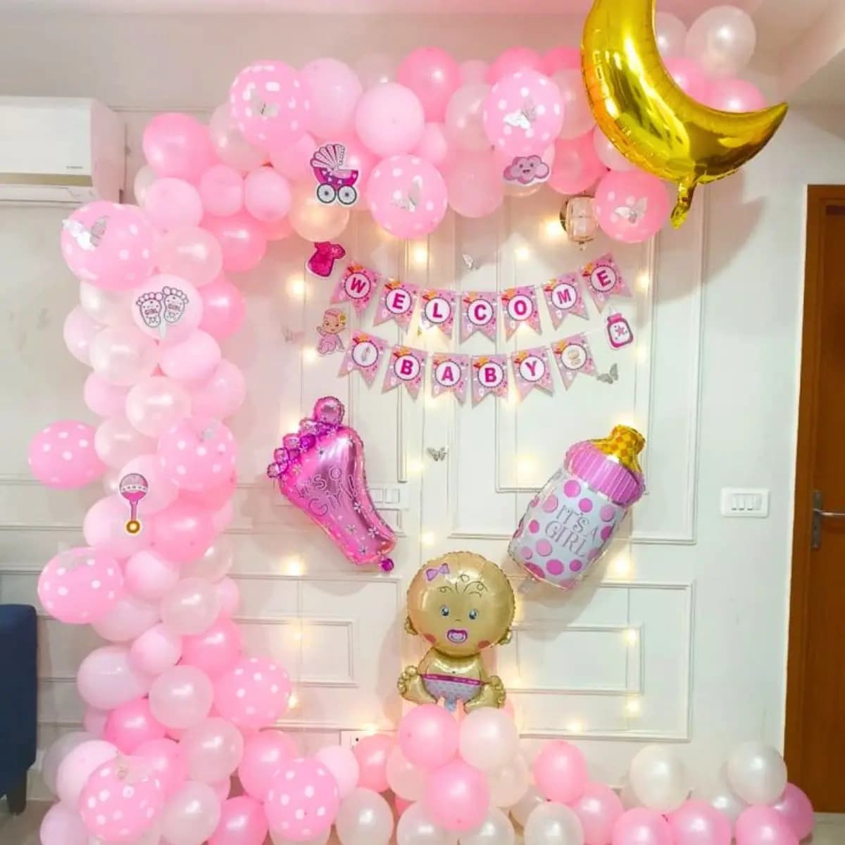 Pink Theme Decor for Baby Girl Welcome Set — view 2 of 2