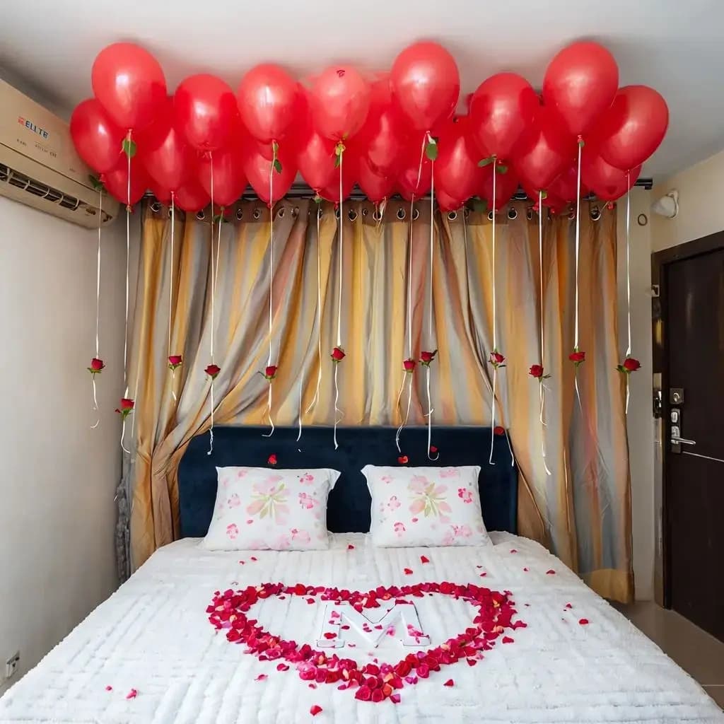 Bedroom Decoration for Wedding Night Setup — view 1 of 2