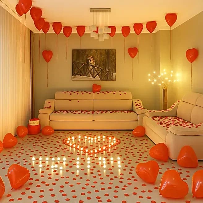 Romantic Decor Of Balloons and Candles Set — view 1 of 2