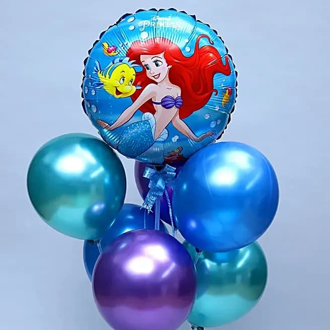 Disney Princess Ariel Theme Balloon Bouquet Set — view 5 of 5
