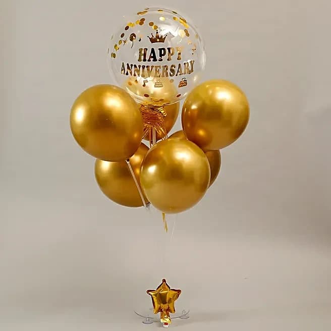 Golden Anniversary Balloon Bouquet Set — view 4 of 5