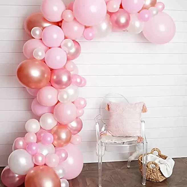 Organic Balloon Arch Pink Coloured Set — view 2 of 2