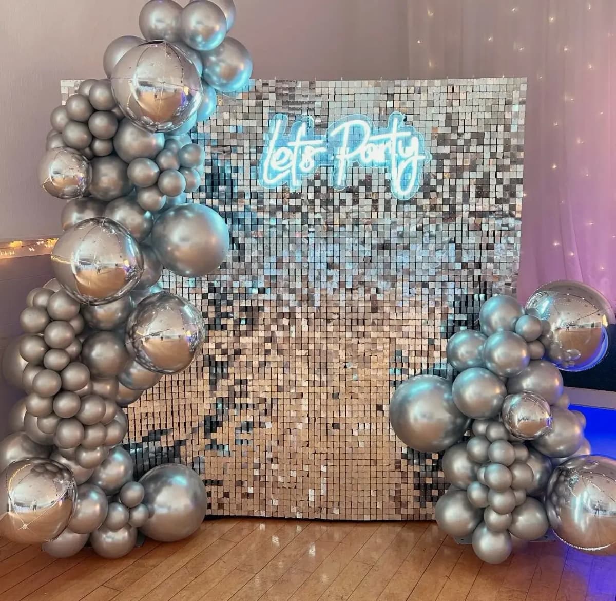 Lets Party Background Decoration Setup — view 2 of 2