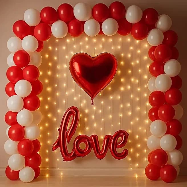 Anniversary Heart LED Balloon Display Set — view 2 of 2