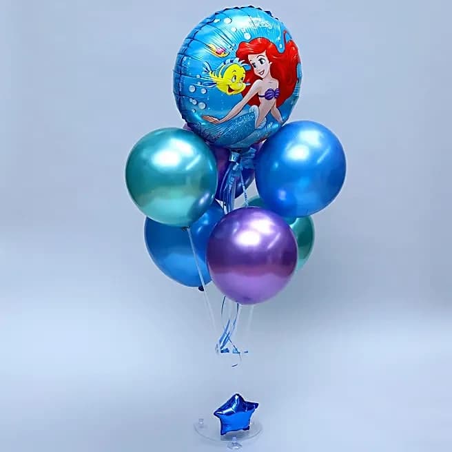 Disney Princess Ariel Theme Balloon Bouquet Set — view 2 of 5