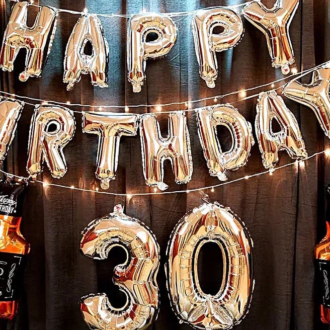 Silver Themed Birthday Decoration Set — view 2 of 3