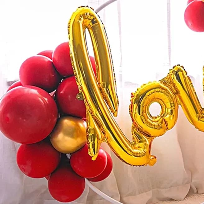 Cursive Love Balloon Ring Set — view 4 of 4