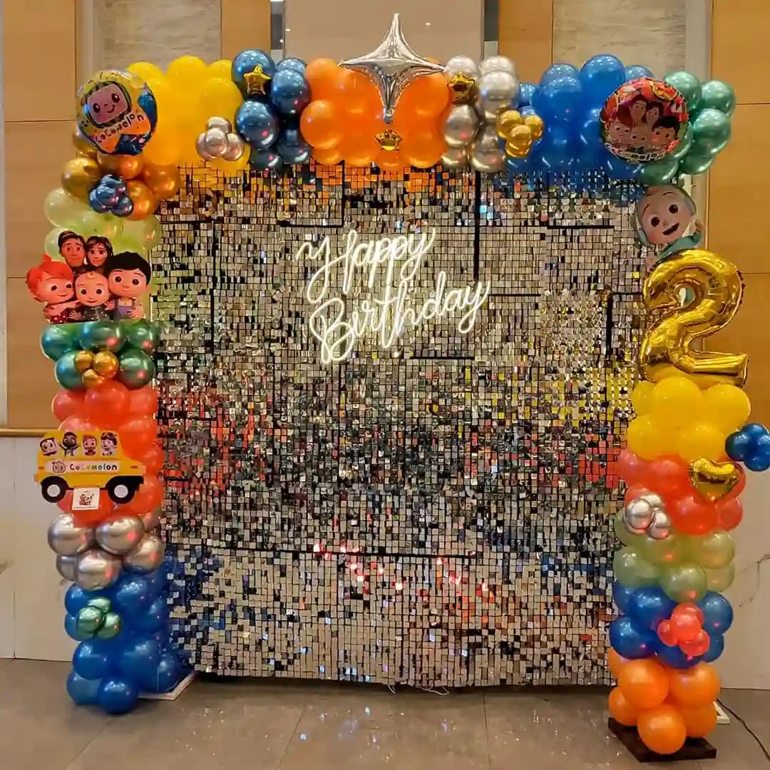 Colourful Balloons Themed Sequin Decor Set — view 1 of 1