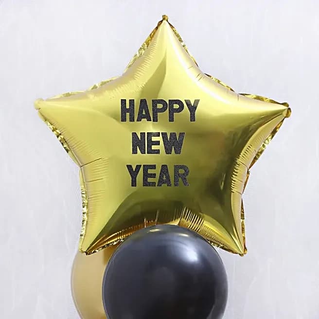 Golden Stardust Balloon Bouquet – Luxe & Sparkling Celebration Decor Set — view 3 of 5
