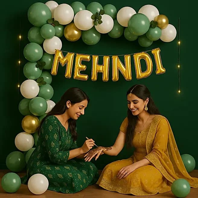 Enchanted Mehndi Balloon Arch Set — view 2 of 3