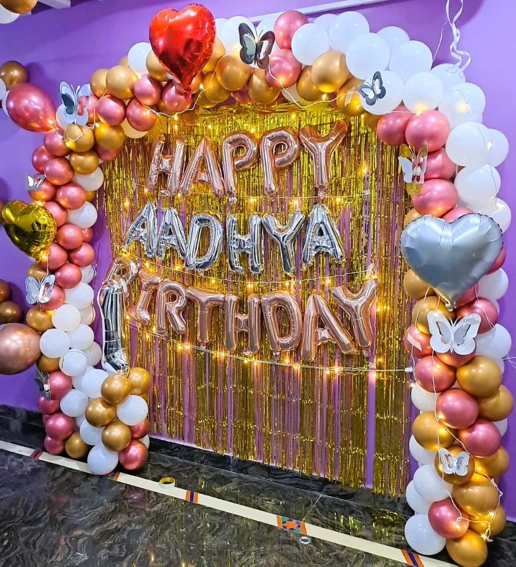 Adorable Rose Gold First Birthday Decor Set — view 1 of 1