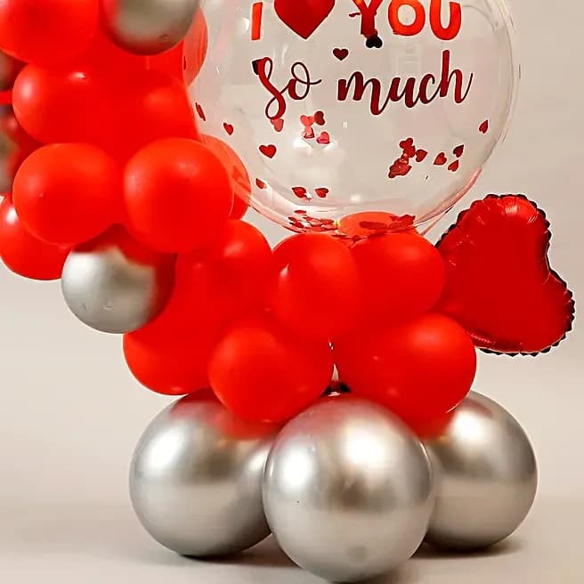 Love You Red Theme Balloon Bouquet Set — view 3 of 6