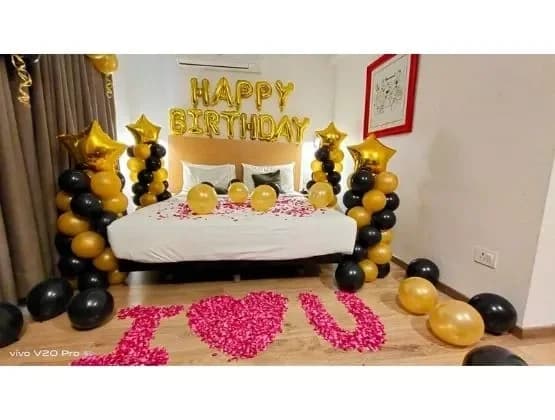 Black and Golden Birthday Decor Set — view 1 of 1
