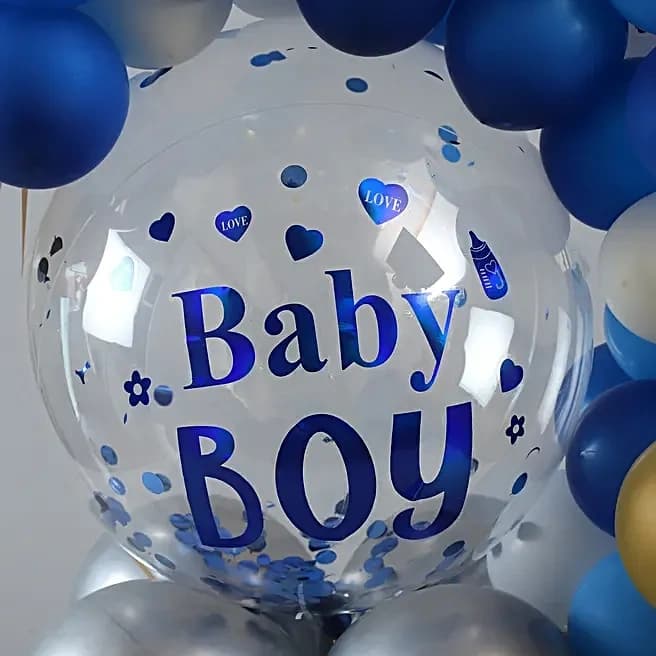 Beautiful Baby Boy Balloon Bouquet Set — view 3 of 5