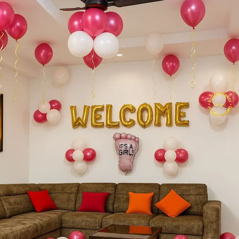 Simple Welcome Decor for Baby Girl Set — view 2 of 2