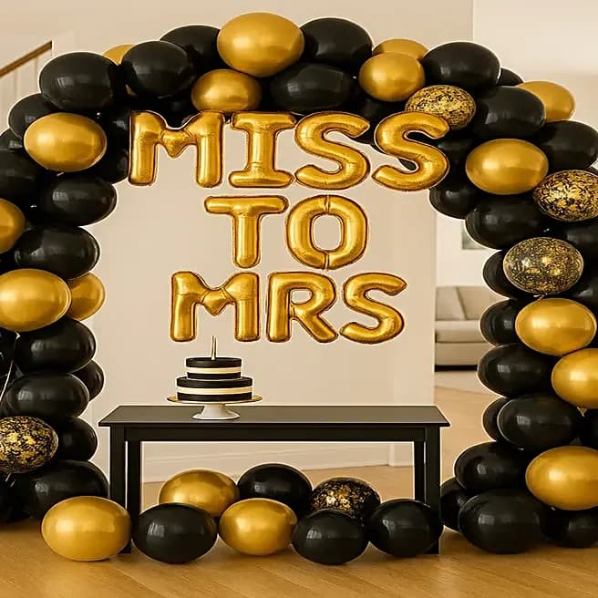 Chic Bride-to-Be Balloon Decor Set — view 3 of 4