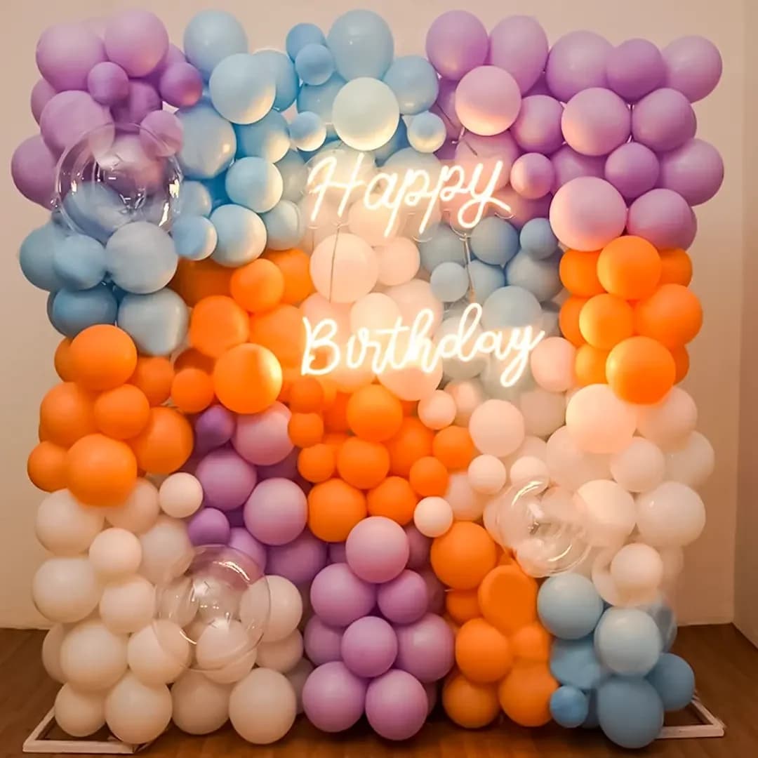 Pastel Balloon Wall Birthday Decor Set — view 1 of 1