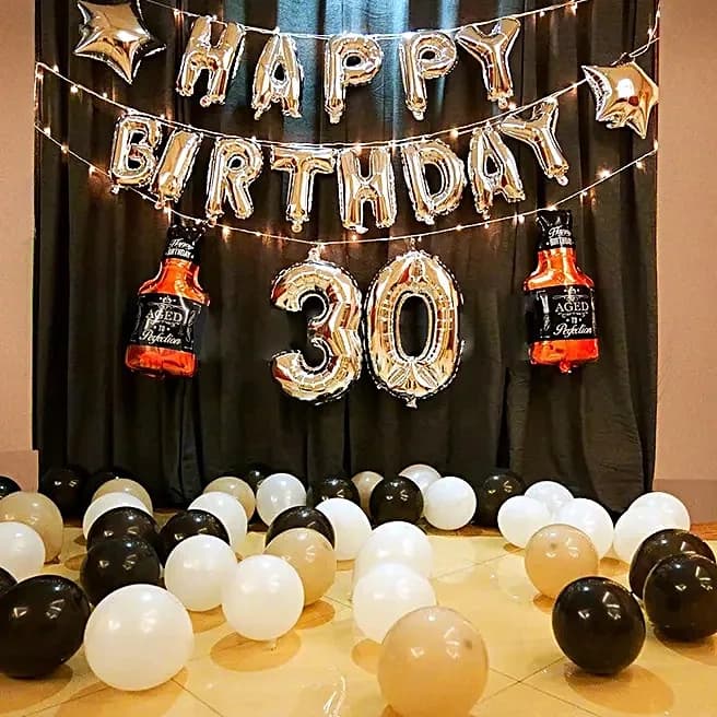 Silver Themed Birthday Decoration Set — view 3 of 3