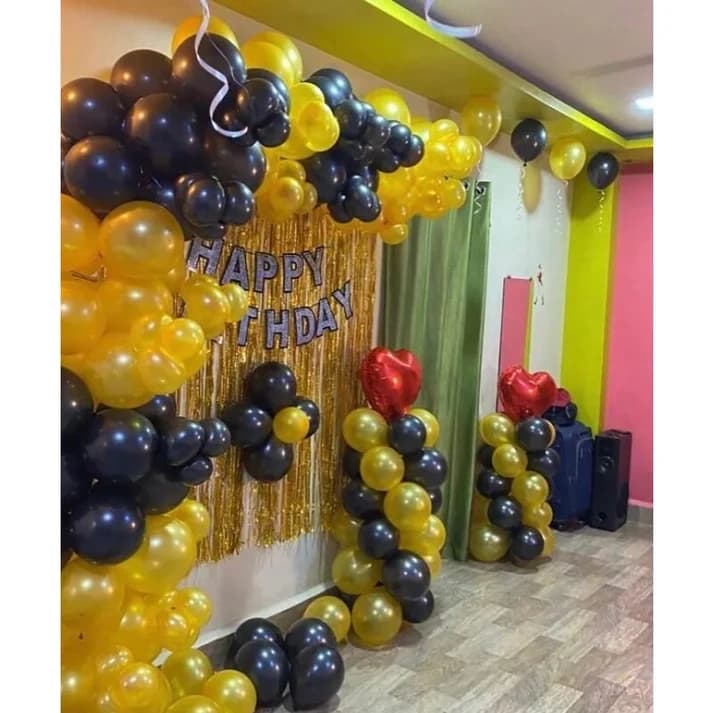 Black & Gold Balloon Decor — view 2 of 2