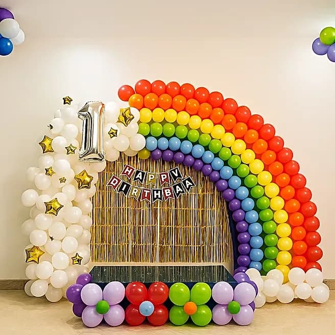 Rainbow Themed Birthday Decor Set — view 1 of 5