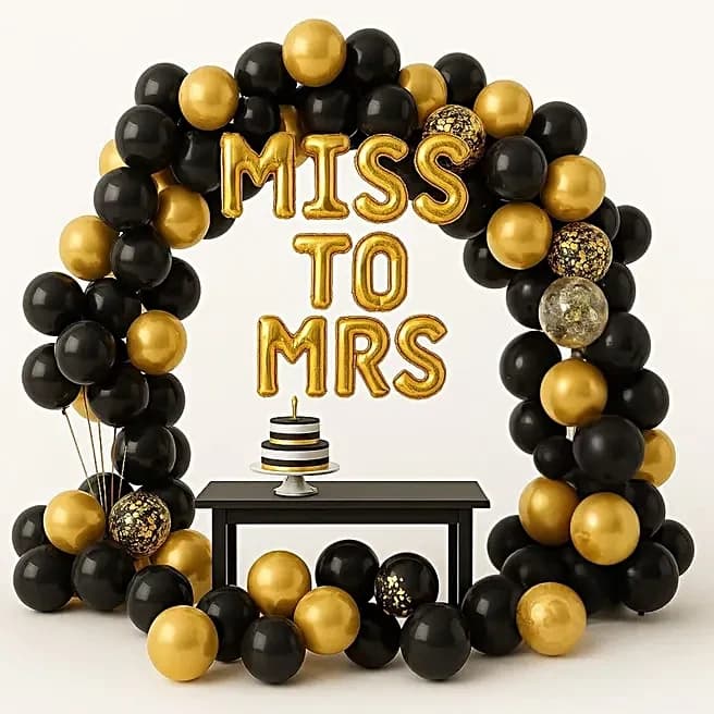 Chic Bride-to-Be Balloon Decor Set — view 1 of 4