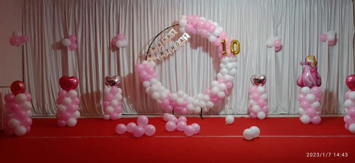 Pink Princess Birthday Backdrop Decor — view 1 of 1