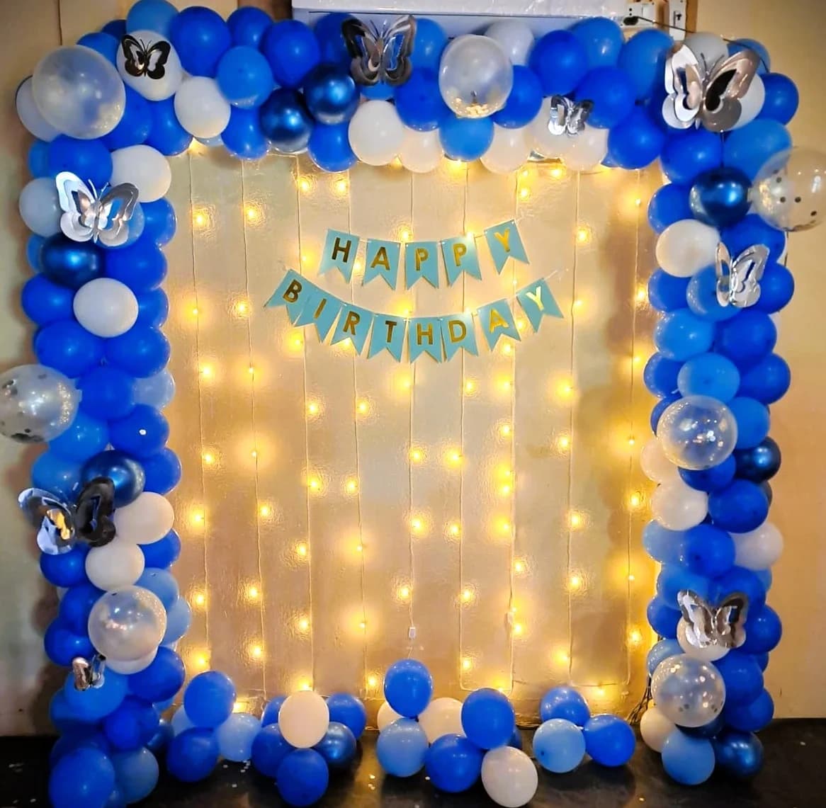 Baby Boy Blue and White Decoration Set — view 1 of 1